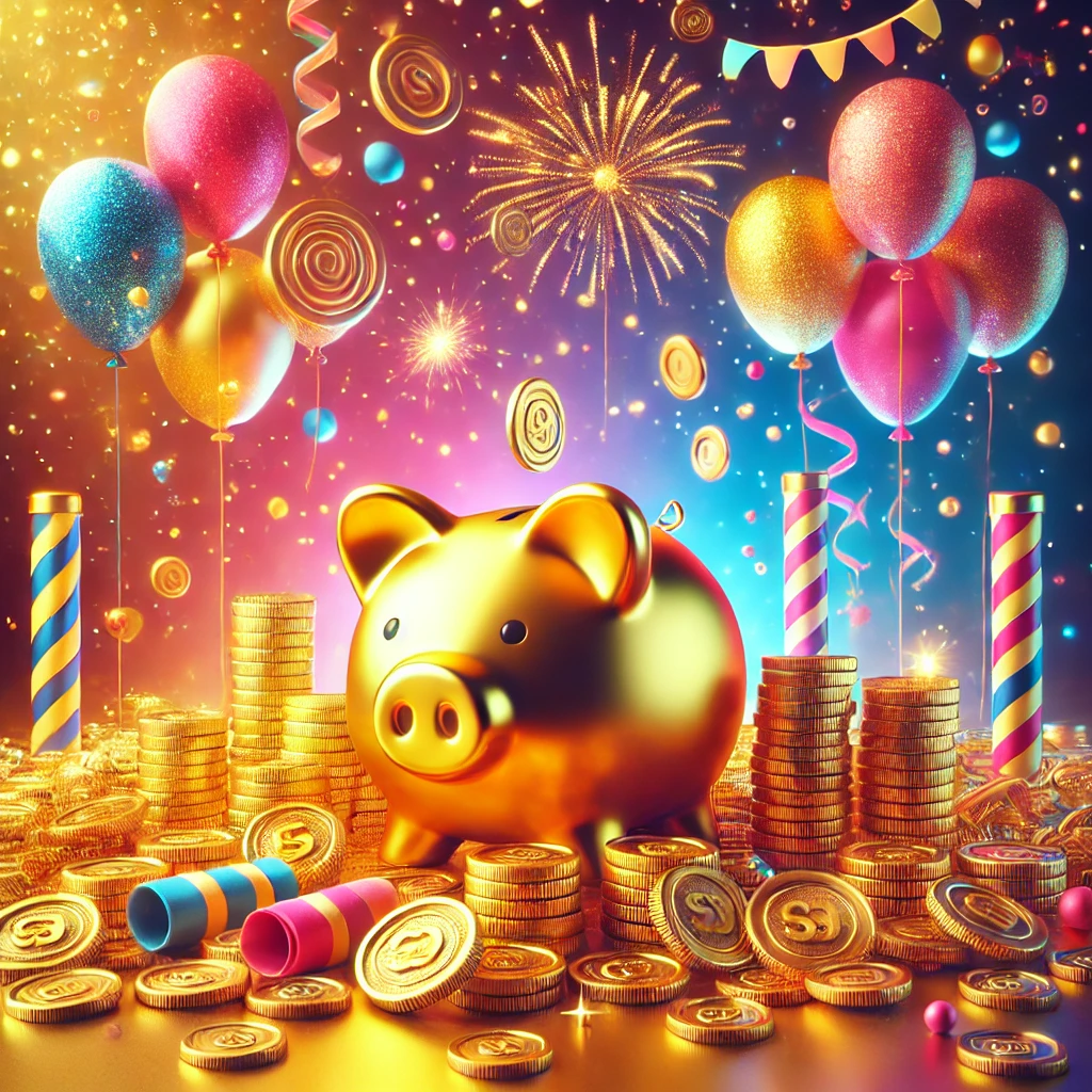 Golden Piggy Bank Everywhere: A Treasure of Fun